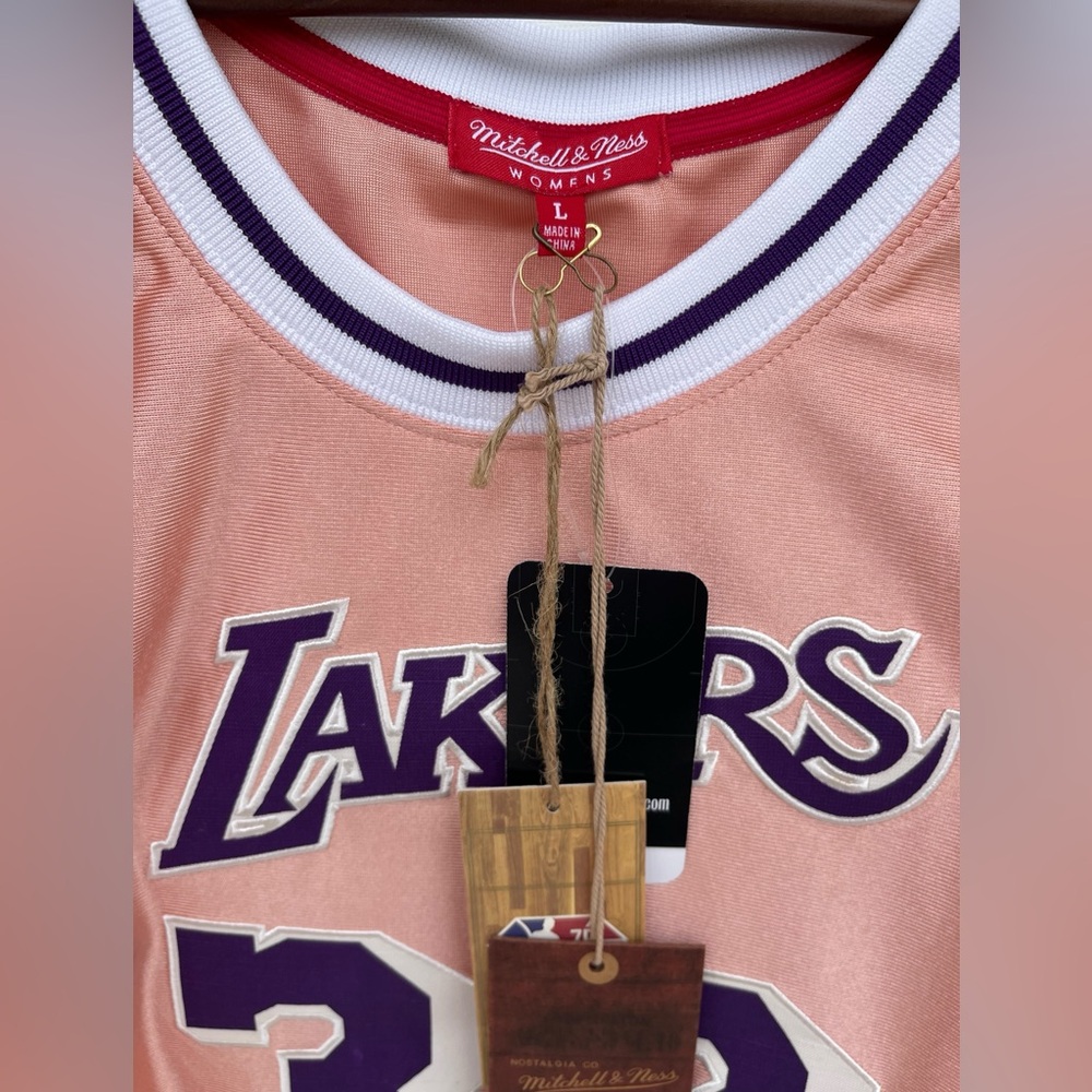 Mitchell & Ness LA Lakers Magic Johnson #32 Jersey 75th Anniversary NWT Women M - Picture 2 of 5